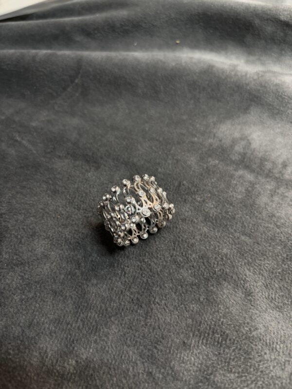 Silver 2in1 Ring N Bracelet - Image 3