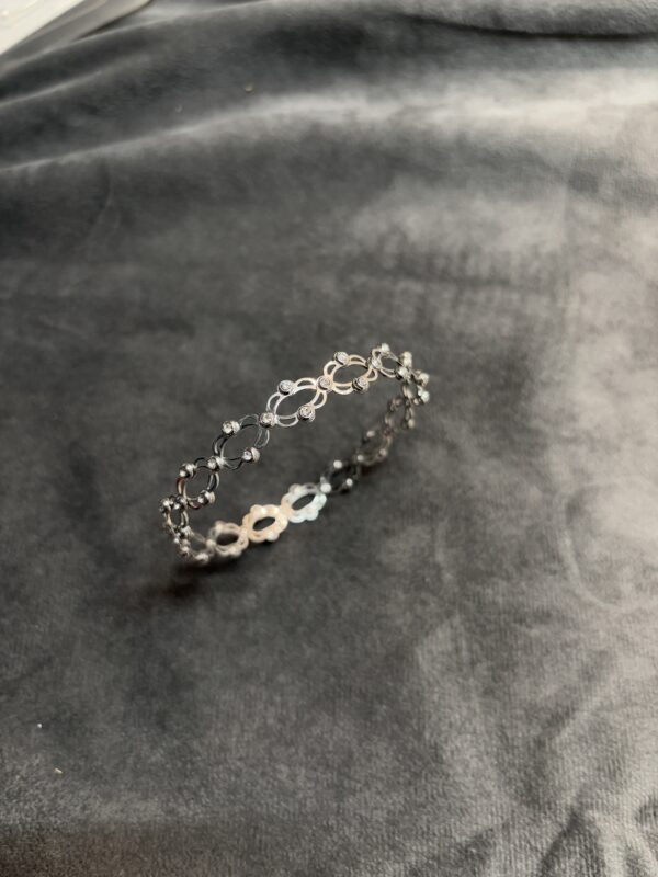 Silver 2in1 Ring N Bracelet - Image 2
