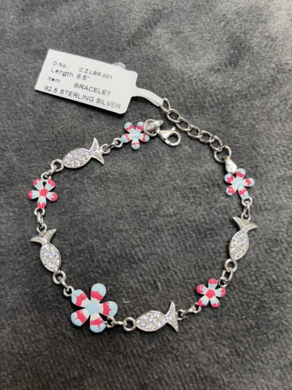 Flower and Fish designed Silver