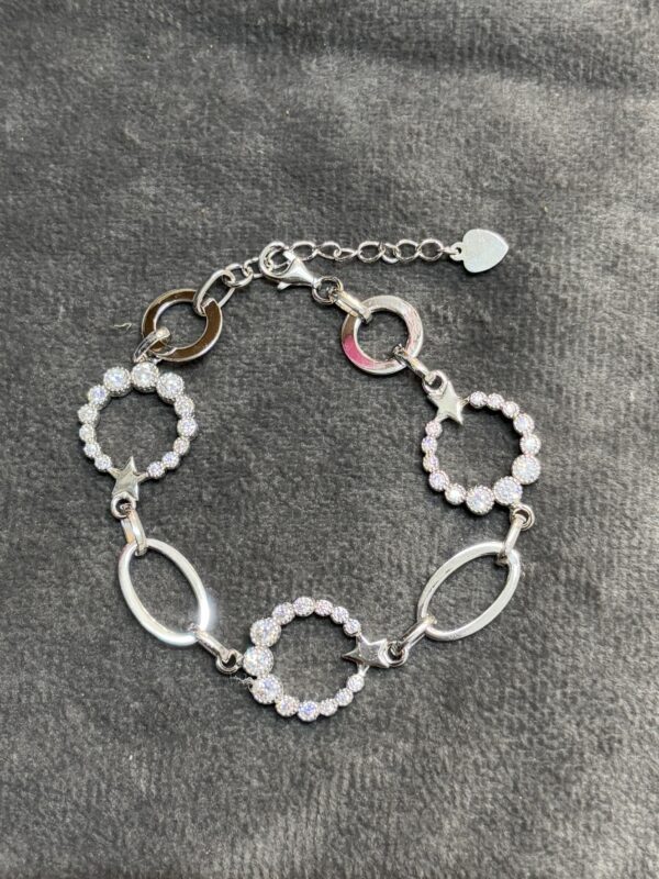 Luna Links Silver Bracelet